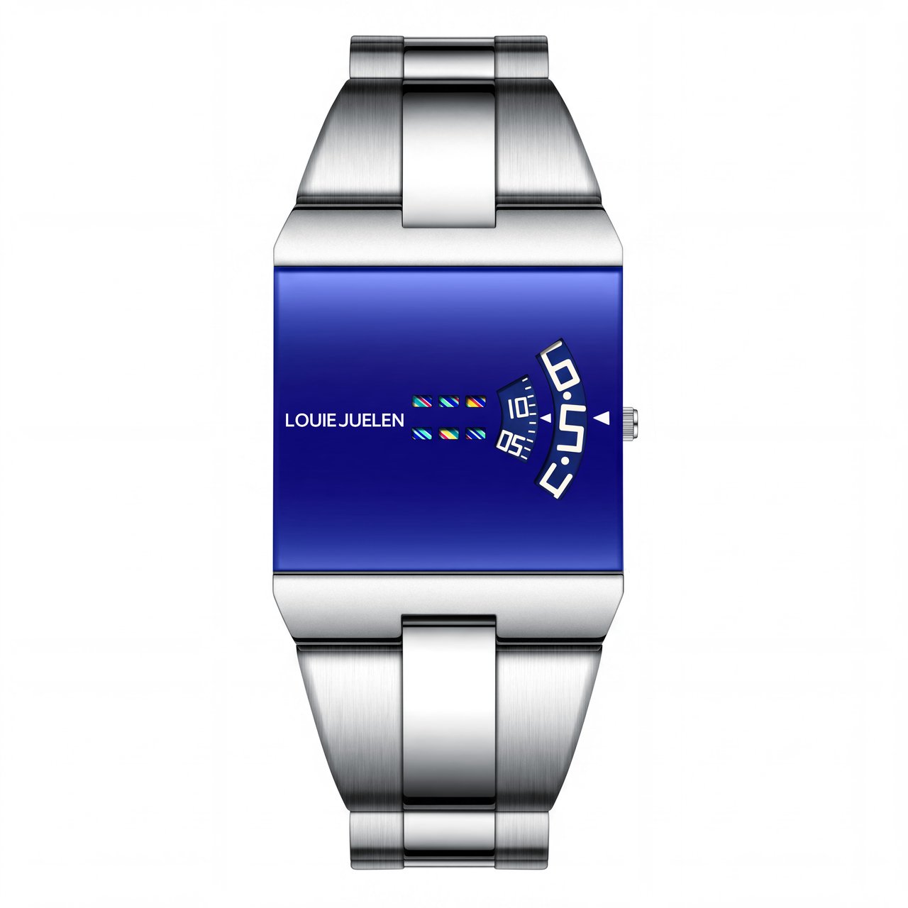 ルイ・ジュエレン ホットモデル 36mm ファッション合金 高級メンズスクエア腕時計 ステンレススチールクォーツストラップウォッチ 工場メーカー